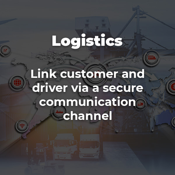 Secure communication channel for the logitics industry