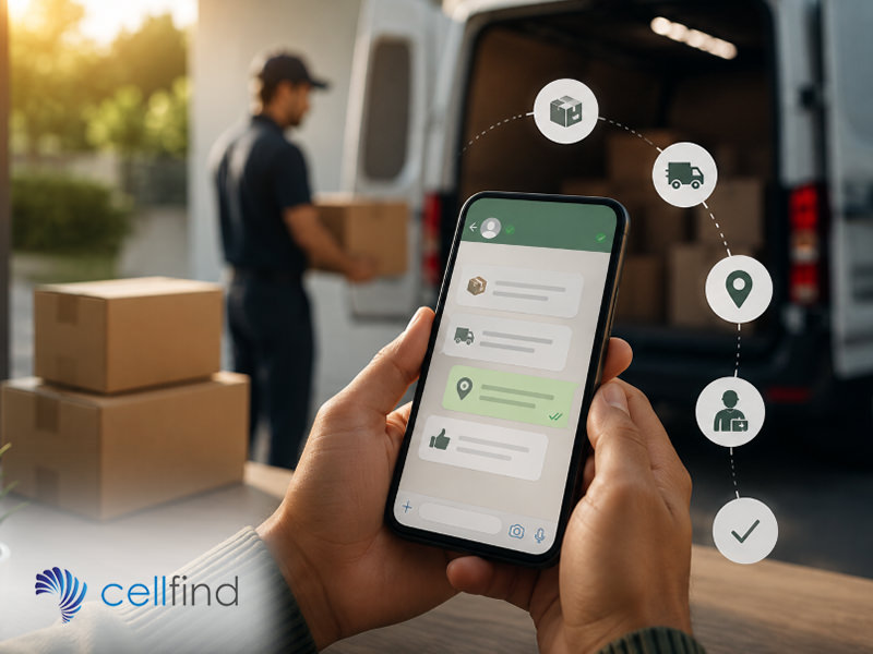 Cellfind Moving Courier Customer Service onto WhatsApp